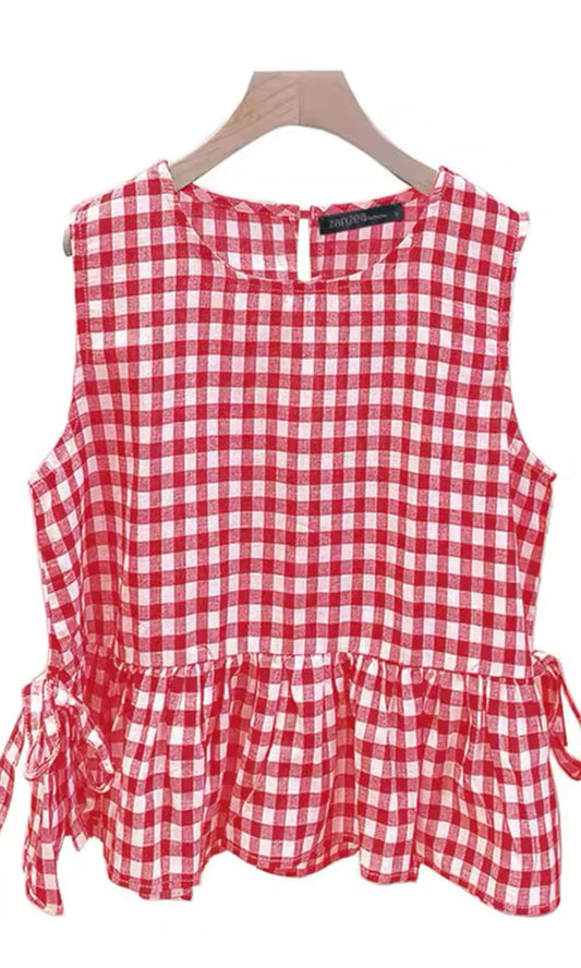 Gingham Blouse